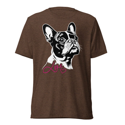 Boston Terrier Dog [00317] T-Shirt Unisex Triblend