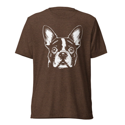 Boston Terrier Dog [00316] T-Shirt Unisex Triblend