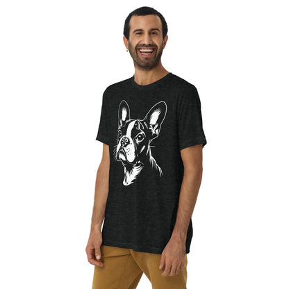 Boston Terrier Dog [00308] T-Shirt Unisex Triblend