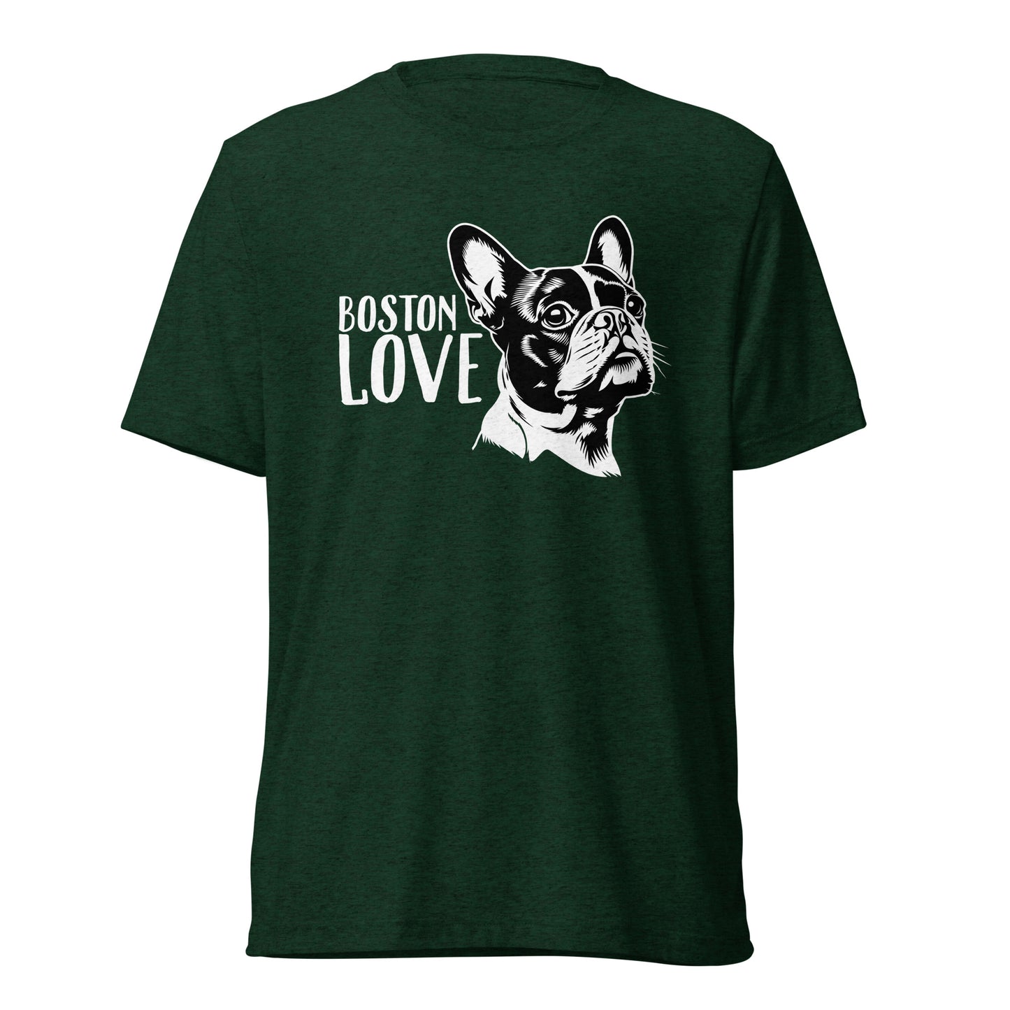 Boston Terrier Dog [00317] T-Shirt Unisex Triblend