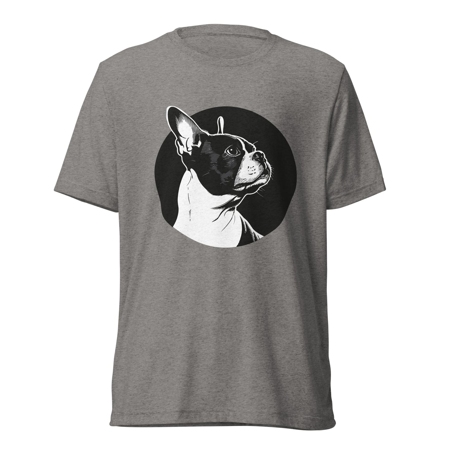 Boston Terrier Dog [00313] T-Shirt Unisex Triblend