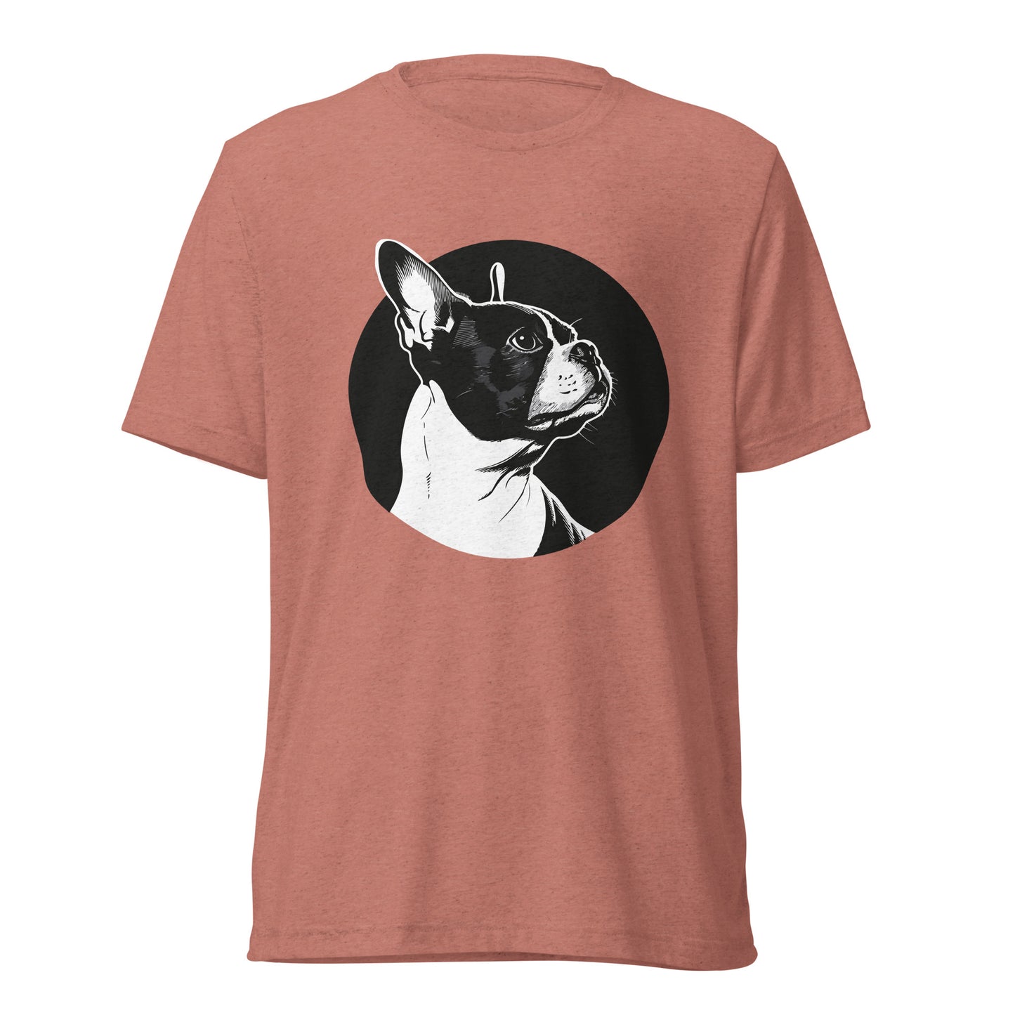 Boston Terrier Dog [00313] T-Shirt Unisex Triblend