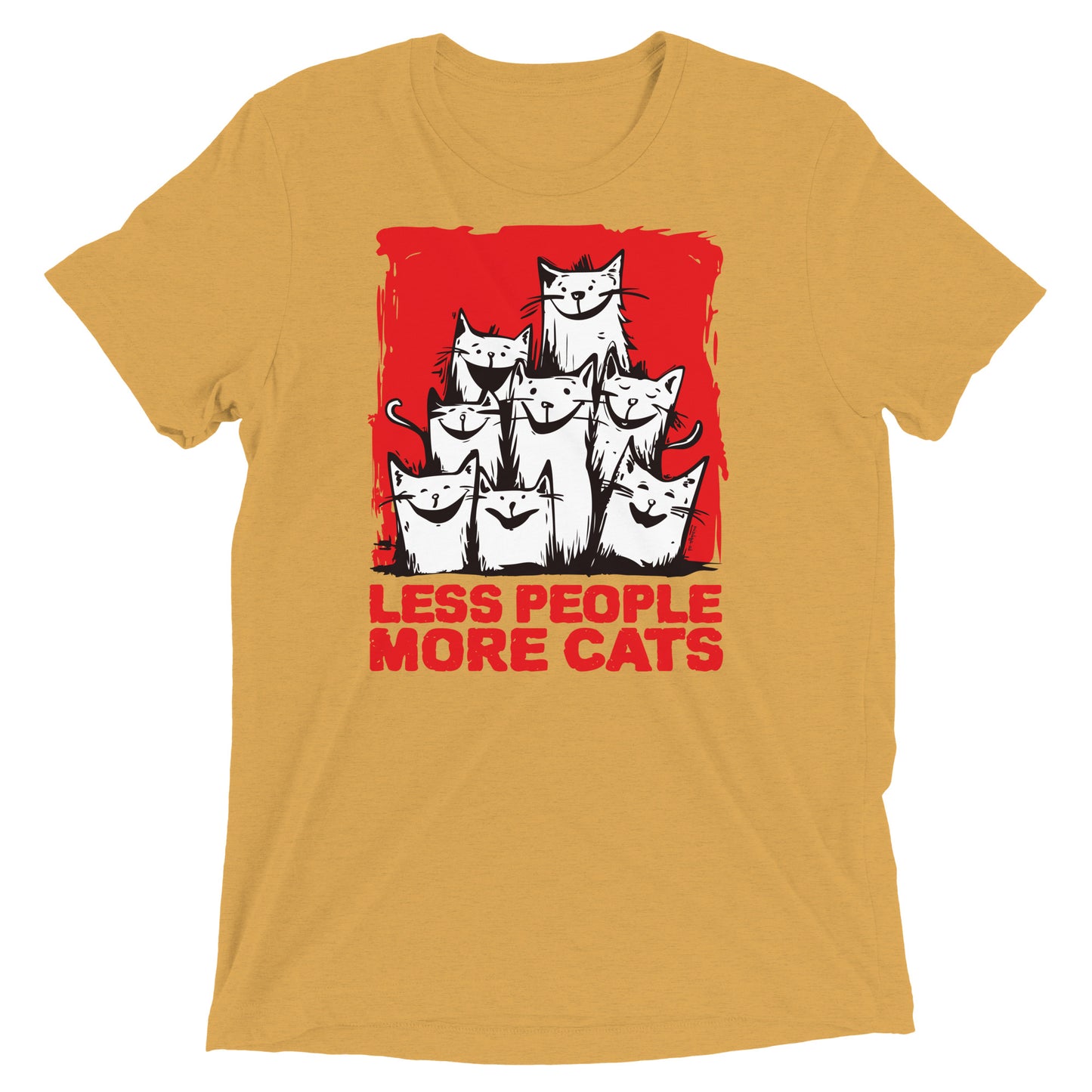 00330 Katzenliebe mRs T-Shirt Unisex Tri-Blend