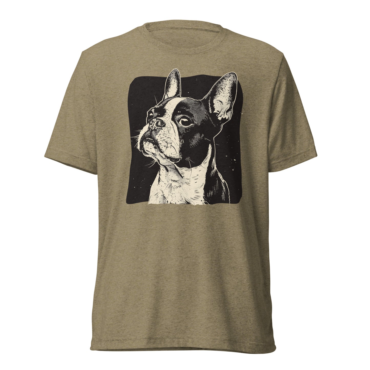 Boston Terrier Dog [00312] T-Shirt Unisex Triblend