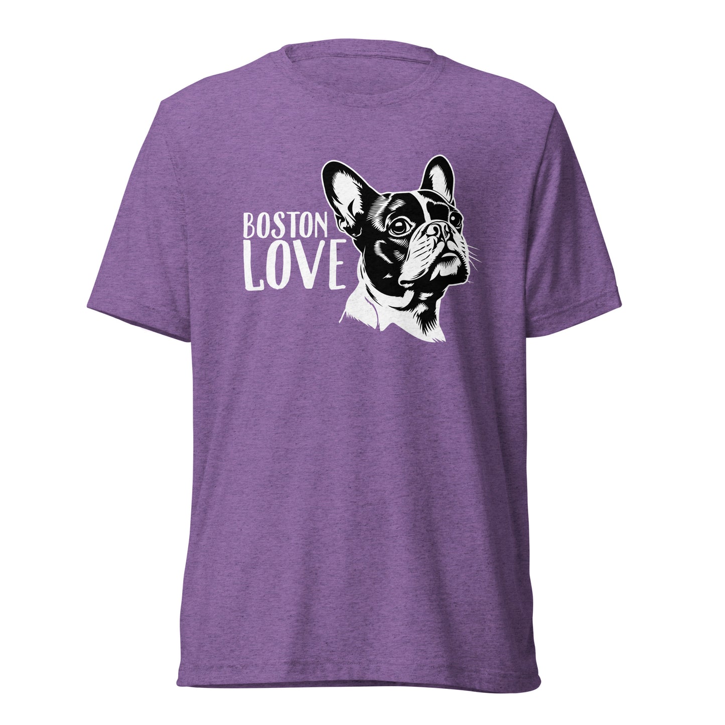 Boston Terrier Dog [00317] T-Shirt Unisex Triblend