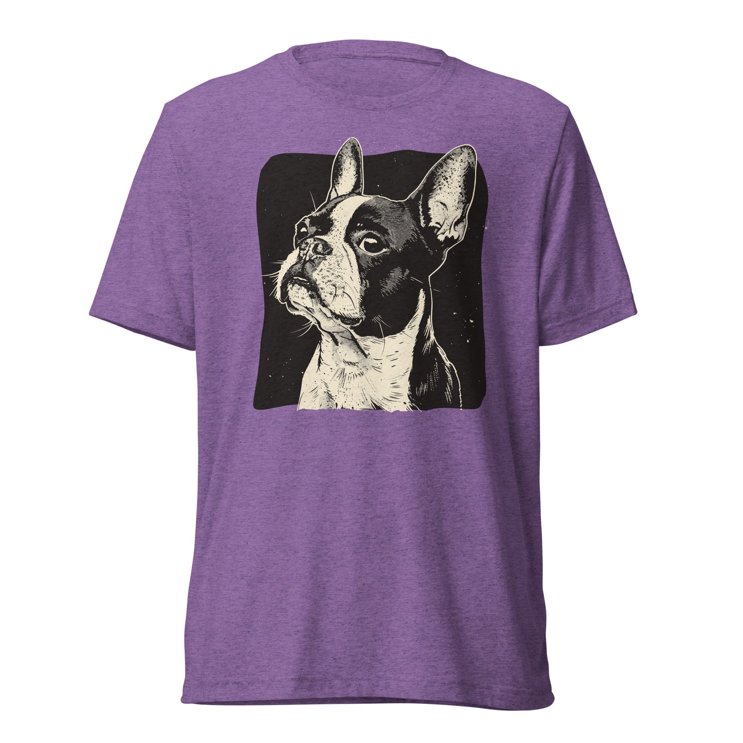 Boston Terrier Dog [00312] T-Shirt Unisex Triblend