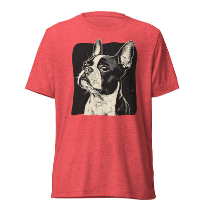 Boston Terrier Dog [00312] T-Shirt Unisex Triblend