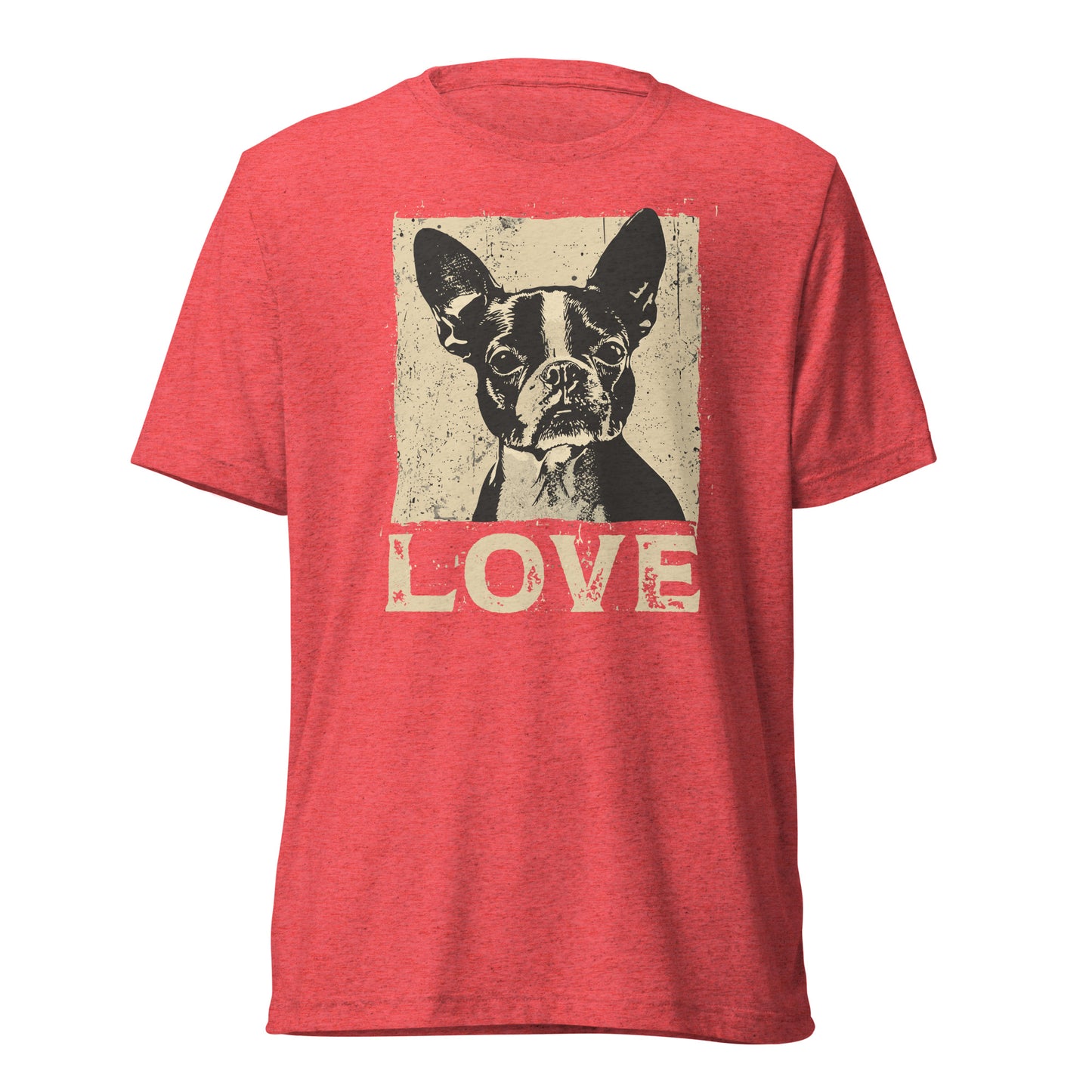 Boston Terrier Dog [00311] T-Shirt Unisex Triblend