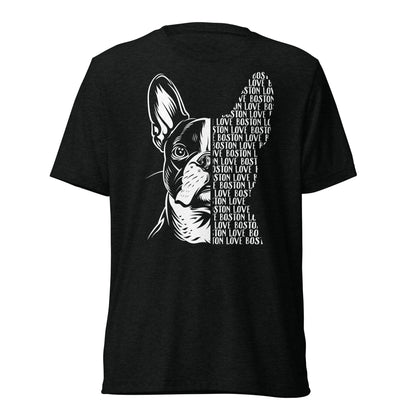 Boston Terrier Dog [00318] T-Shirt Unisex Triblend