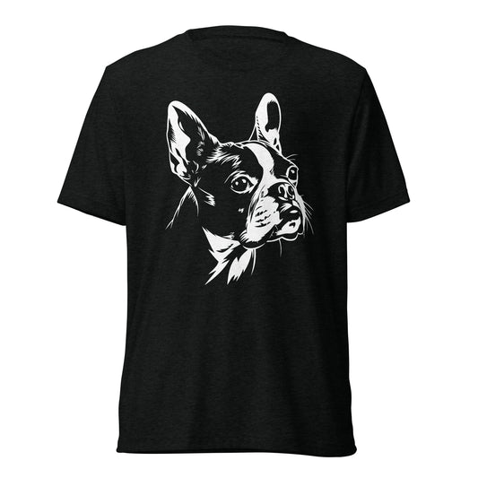 Boston Terrier Dog [00315] T-Shirt Unisex Triblend