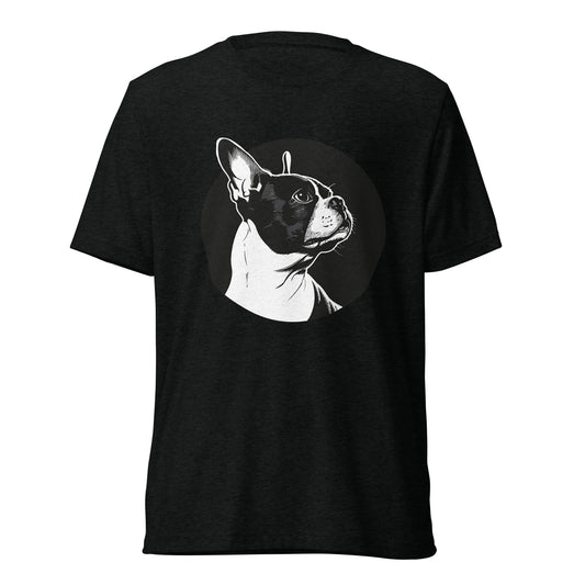 Boston Terrier Dog [00313] T-Shirt Unisex Triblend