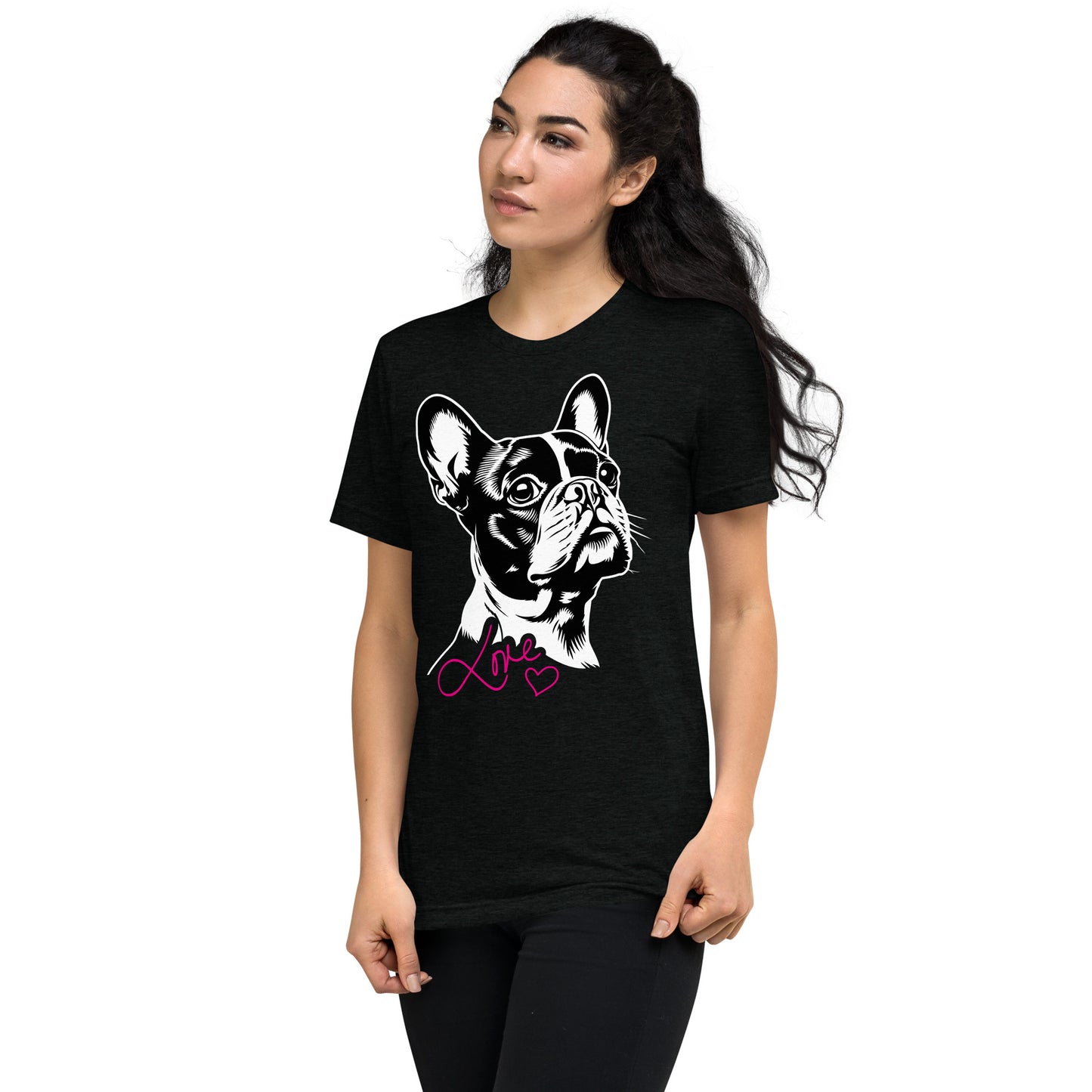 Boston Terrier Dog [00317] T-Shirt Unisex Triblend