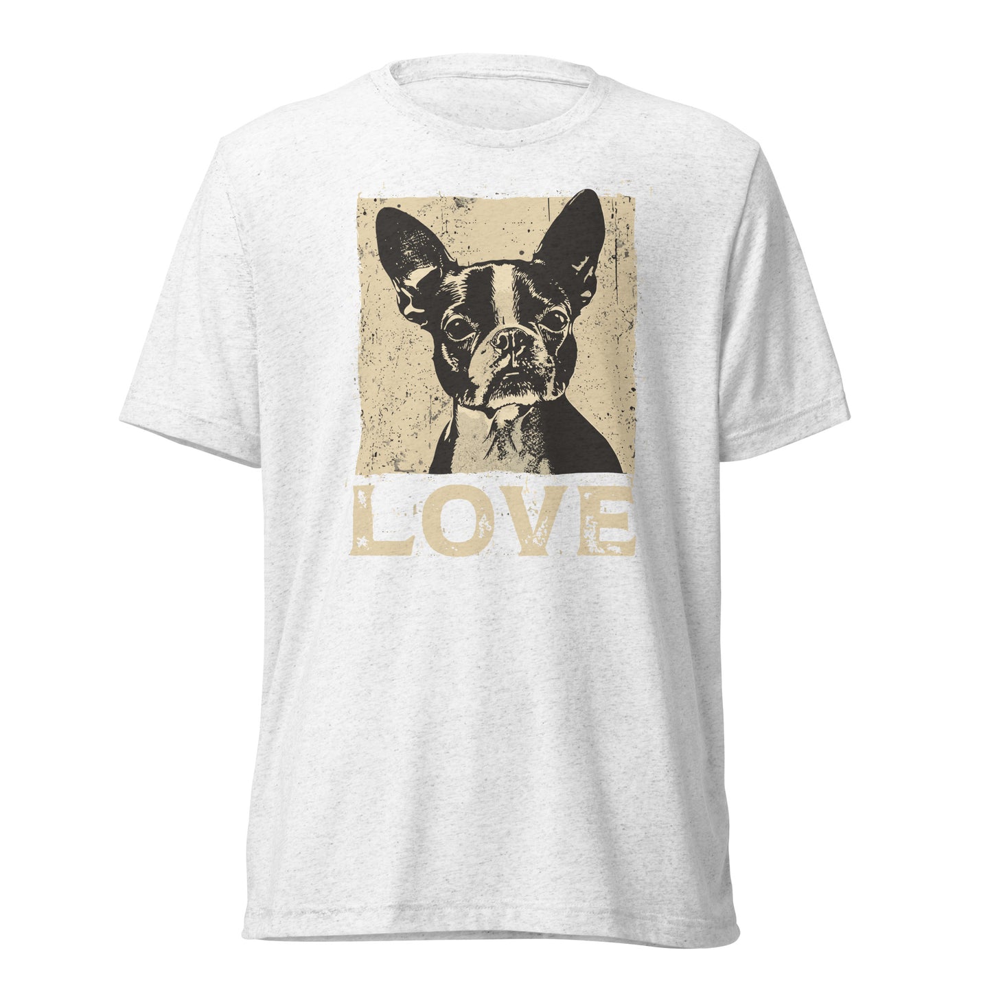 Boston Terrier Dog [00311] T-Shirt Unisex Triblend