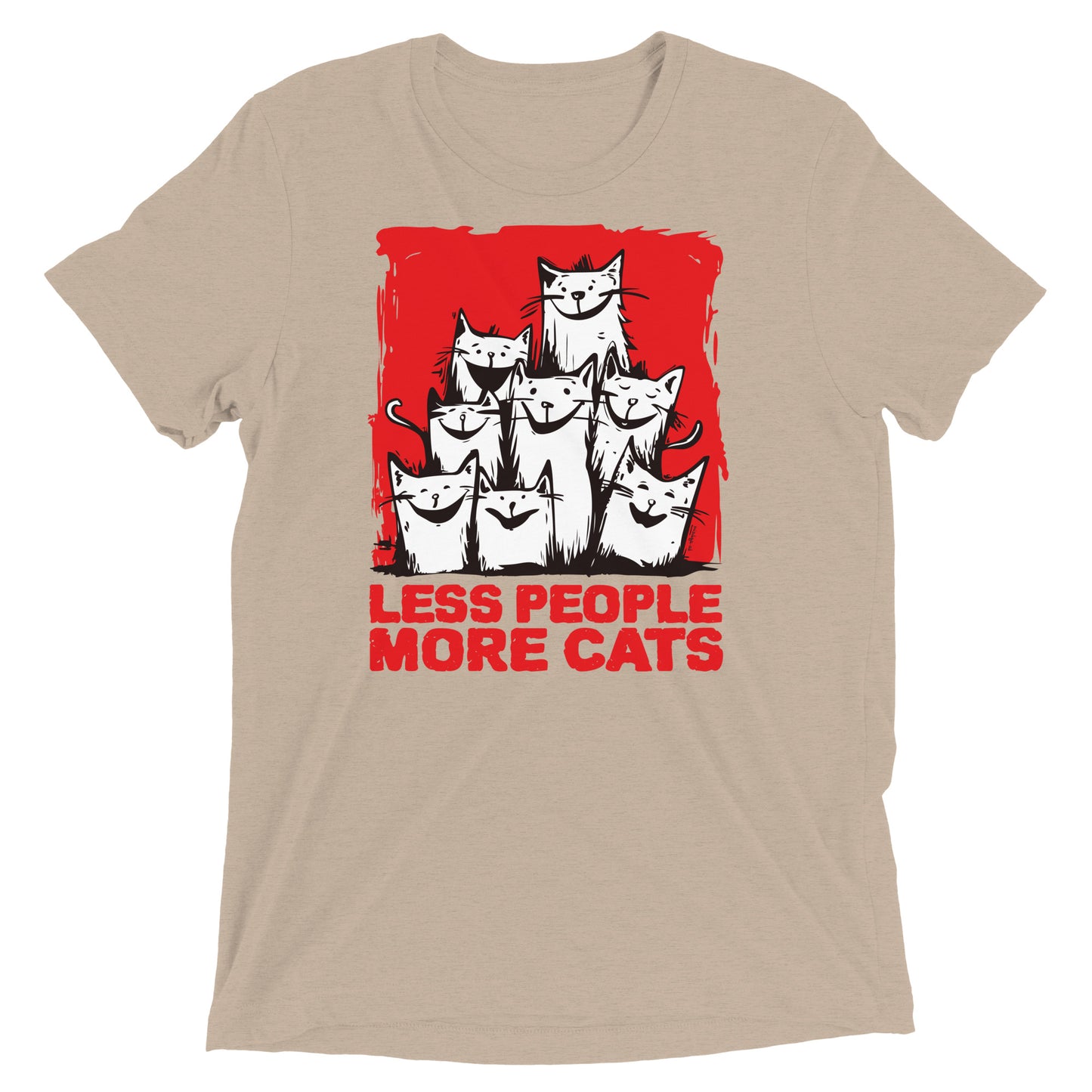 00330 Katzenliebe mRs T-Shirt Unisex Tri-Blend