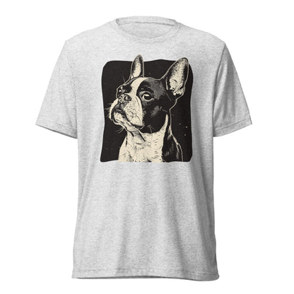 Boston Terrier Dog [00312] T-Shirt Unisex Triblend