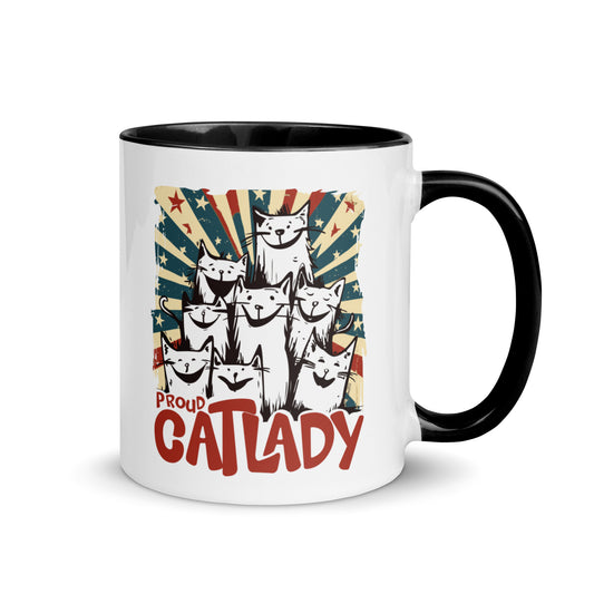 Katzenliebe - Stolze Katzenlady [00333] Tasse