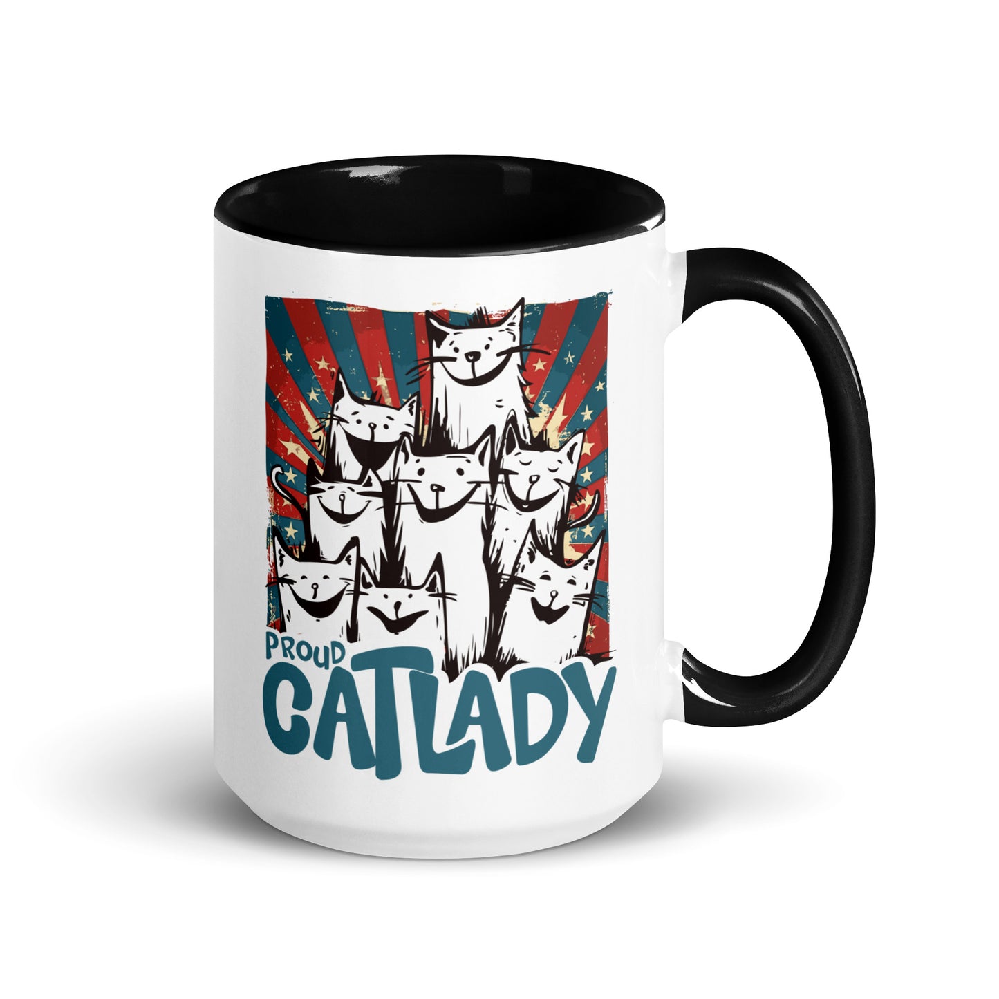 Katzenliebe - Stolze Katzenlady [00333] Tasse