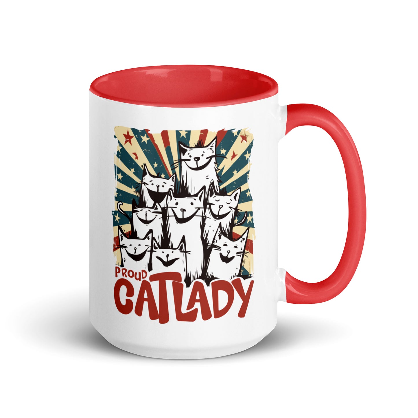 Katzenliebe - Stolze Katzenlady [00333] Tasse