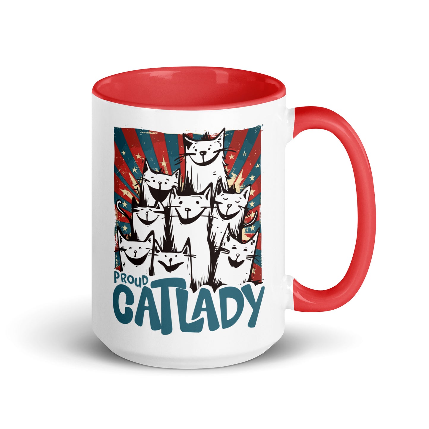 Katzenliebe - Stolze Katzenlady [00333] Tasse